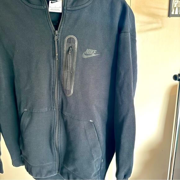 Nike tech Women's Sportswear Tech Fleece Full-Zip Hoodie Black - Picture 4 of 6